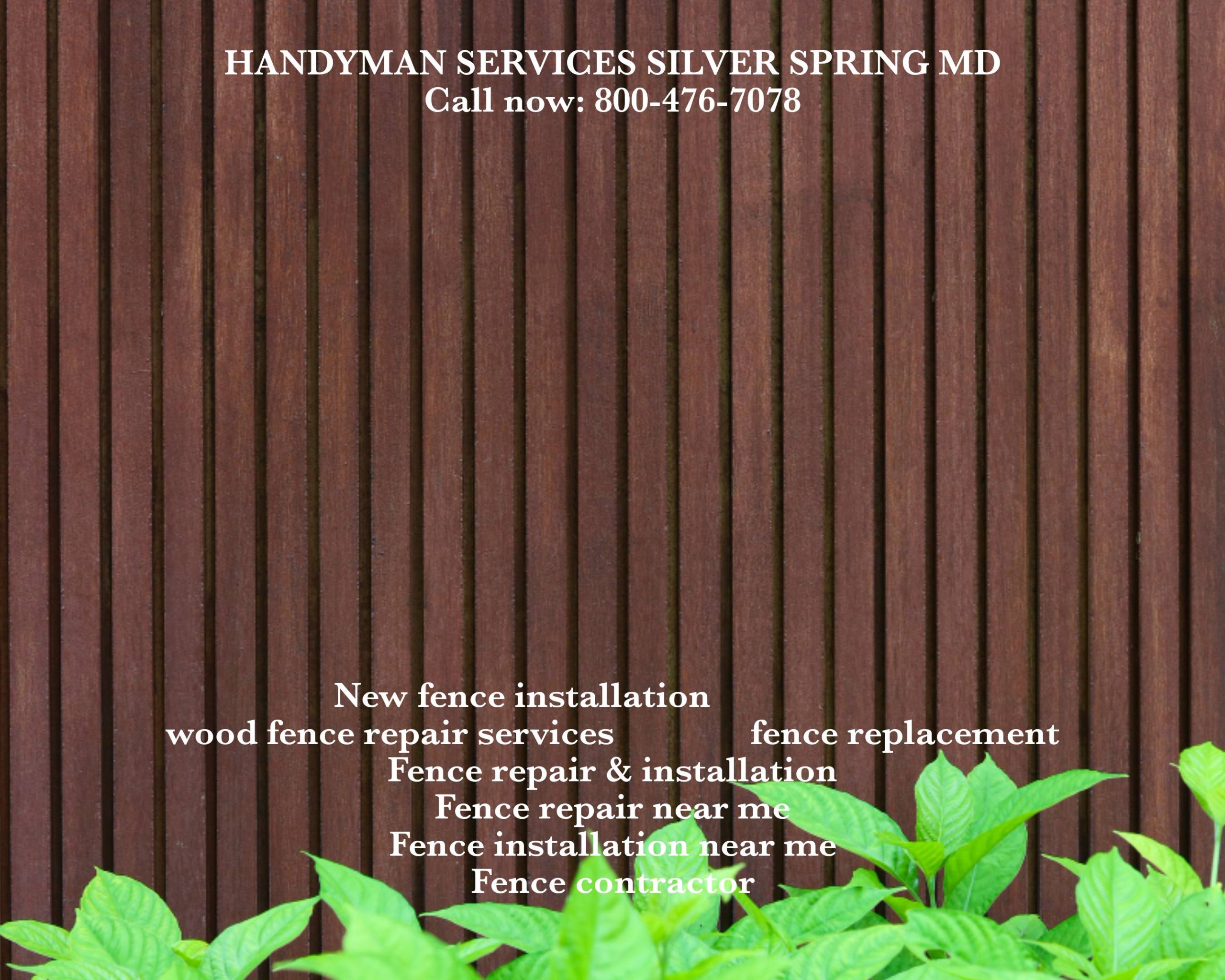 For professional fence repair & installation service.