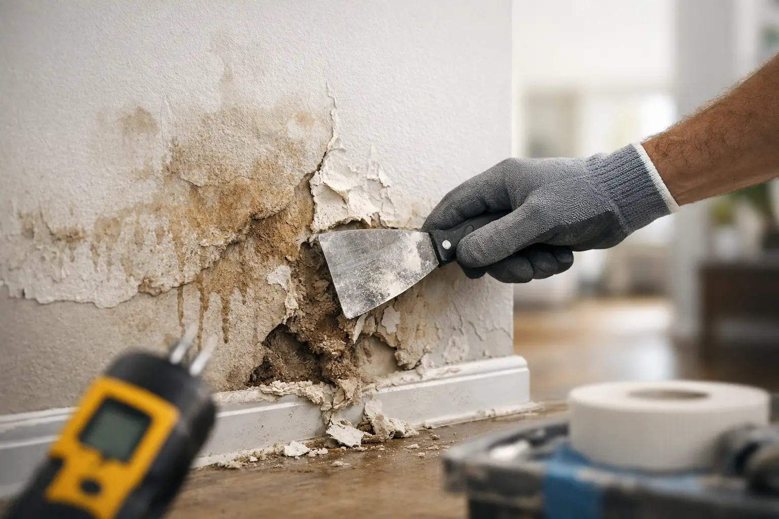 Water Damaged Drywall Repair: When to Act